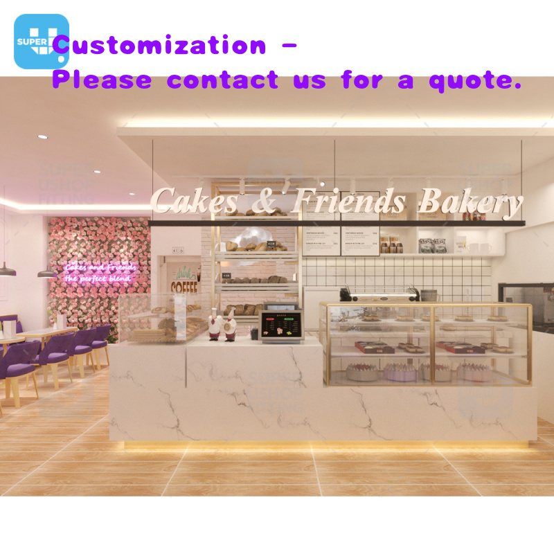 Interior Design Of Cafe - 맞춤형 디자인의 스위트 버블티 가게 인테리어,