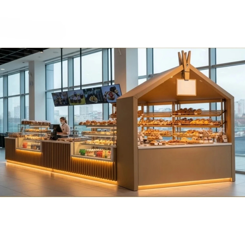Interior Design Of Cafe - 커스텀 ONI 샵피팅 베이커리 키오스크 소매점