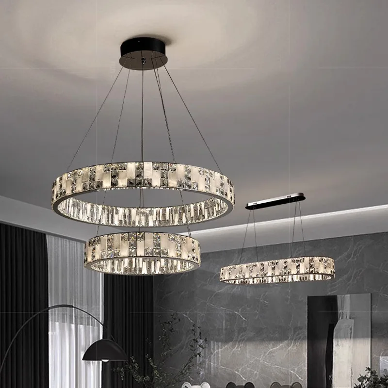 아메리칸 스타일 디자인 LED 크리스탈 샹들리에 광택  - Interior Design Remote 리뷰 및 가격
