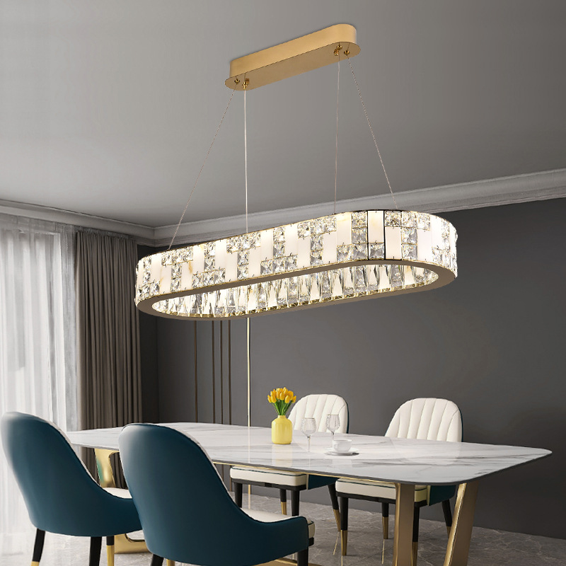 아메리칸 스타일 디자인 LED 크리스탈 샹들리에 광택  - Interior Design Remote 리뷰 및 가격