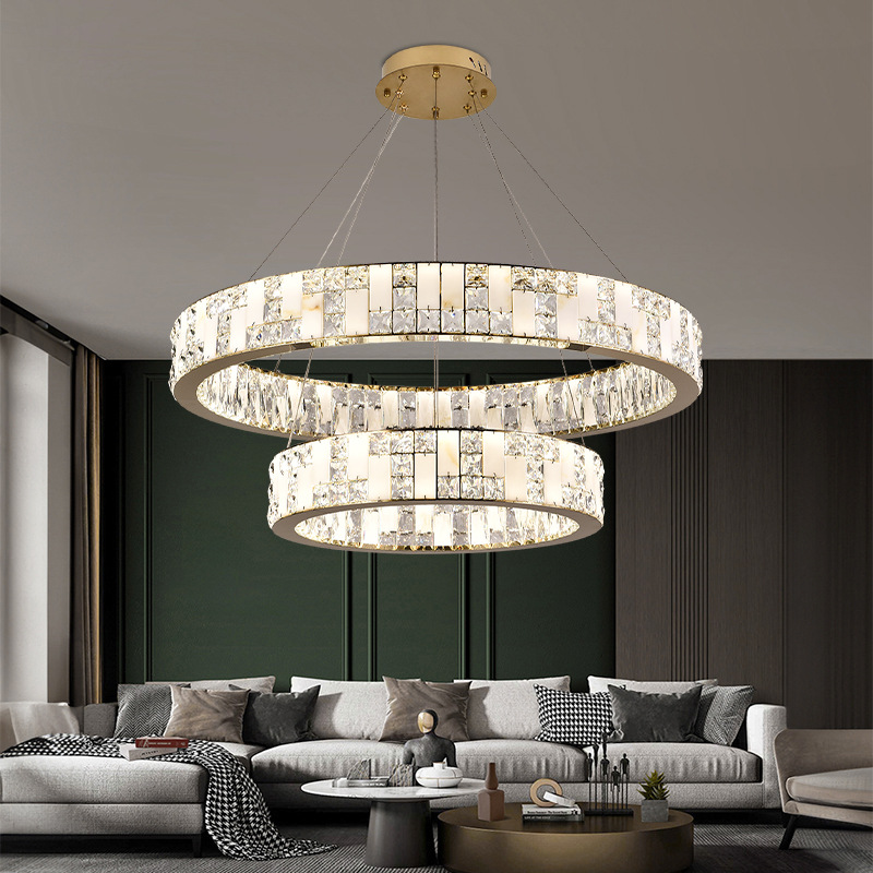 아메리칸 스타일 디자인 LED 크리스탈 샹들리에 광택  - Interior Design Remote 리뷰 및 가격
