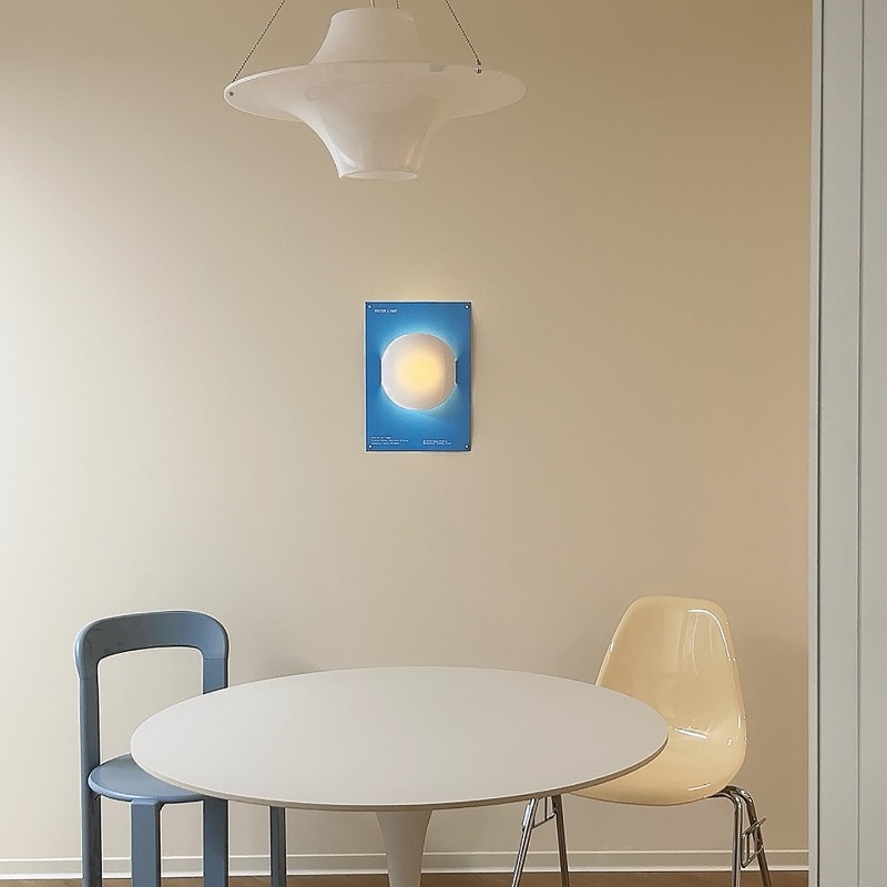 심플 디자이너 종이 벽등 일러스트 포스터 무드등 침실  - Interior Design Illustration 리뷰 및 가격