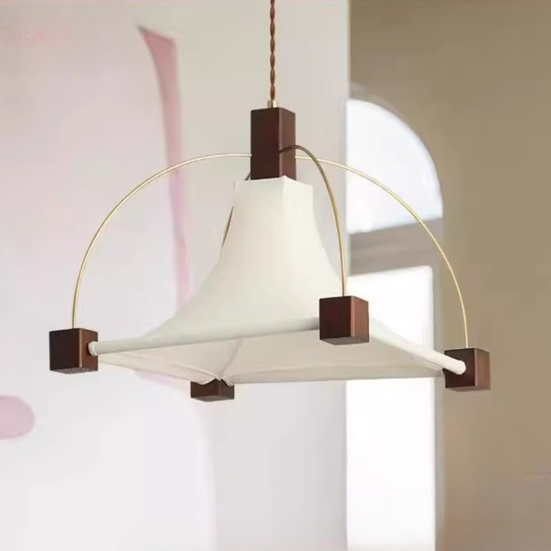 디자이너 우아한 사각형 패브릭 레스토랑 펜던트 조명 우 - Interior Design Remote 리뷰 및 가격
