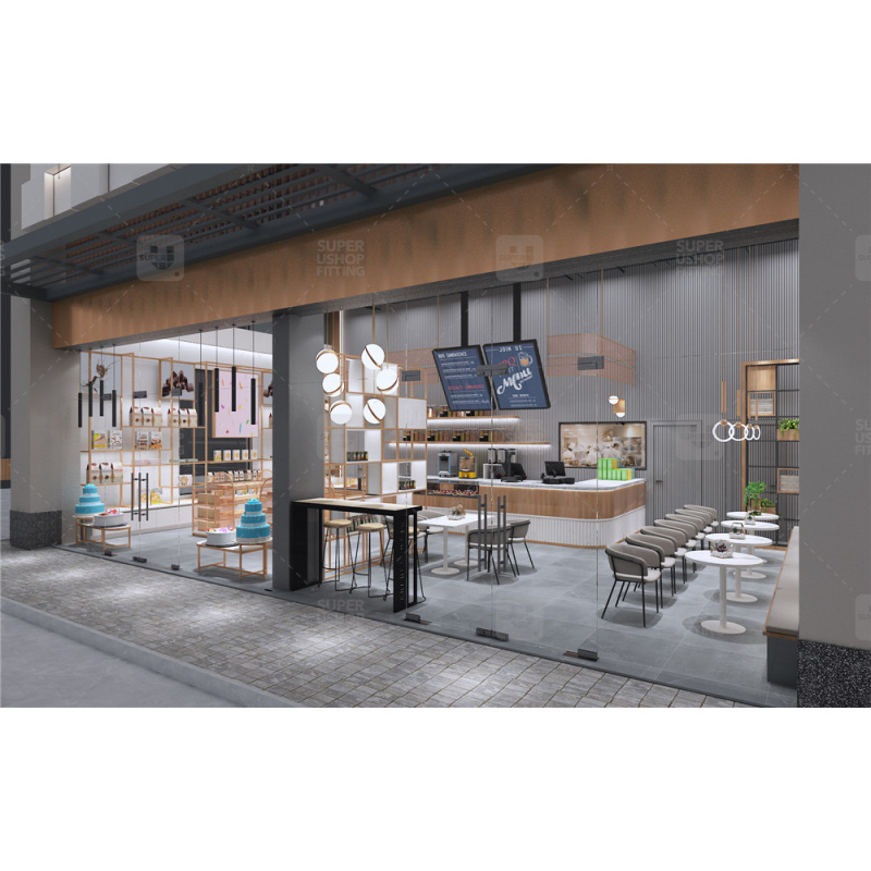 맞춤형 디저트 가게 가구 고급 스위츠 카페 샵 장비 장 - Interior Design Of Cafe 리뷰 및 가격