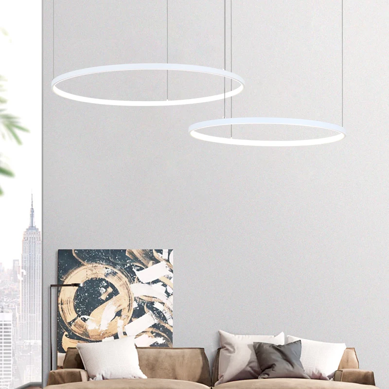 북유럽 현대식 LED 샹들리에 식당 샹들리에 원형 조명 - Interior Design Hall 리뷰 및 가격