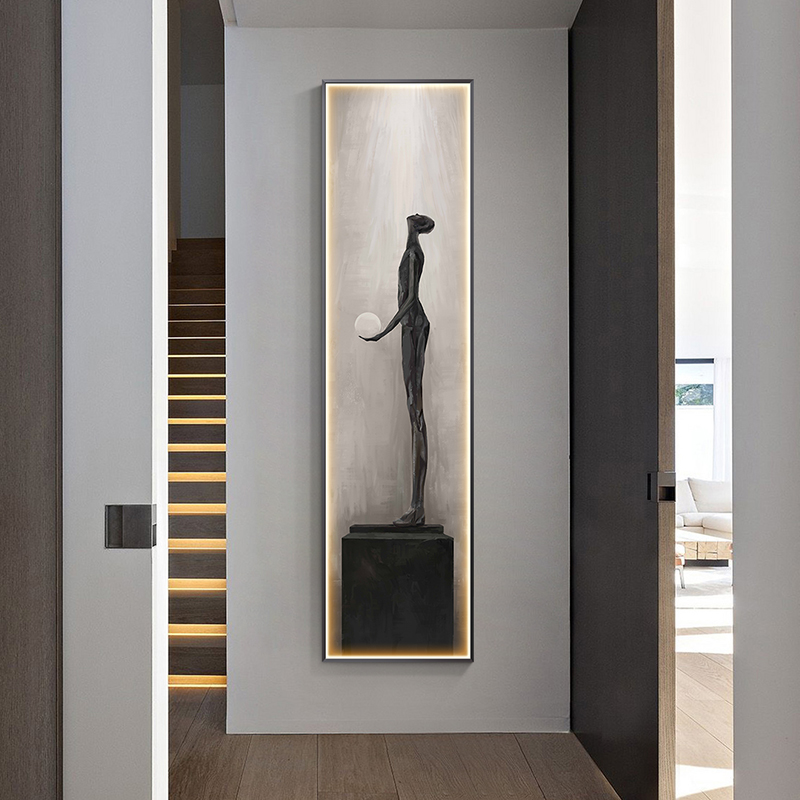 현대적인 캐릭터 모델링 추상 LED 벽 램프 아트 거실 - Interior Design Remote 리뷰 및 가격