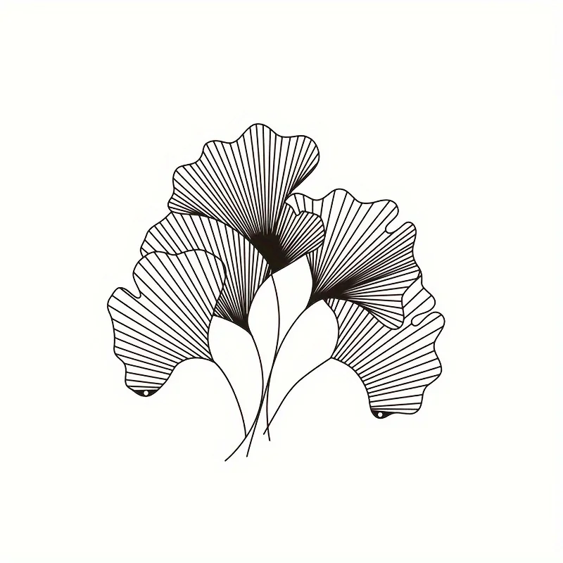 은행나무 잎 벽 장식 금속 꽃 벽 예술 꽃과 잎 벽 교 - Interior Design Of Cafe 리뷰 및 가격