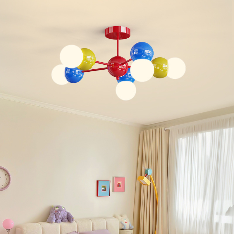 북유럽 크림 스타일 침실/어린이 방 아크릴 LED 펜던 - Interior Design Hall 리뷰 및 가격