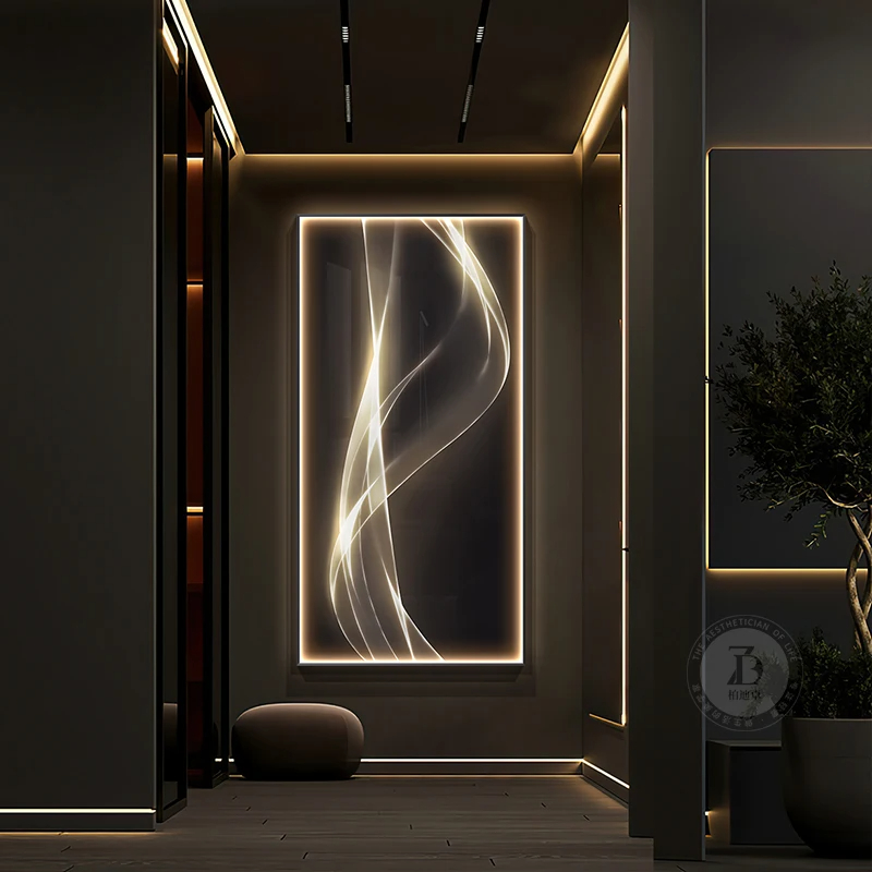 현대 라인 벽 램프 디자이너 Led 조명 인테리어 그림 - Interior Design Remote 리뷰 및 가격