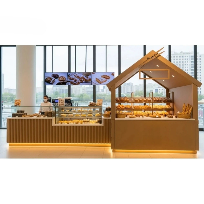 커스텀 ONI 샵피팅 베이커리 키오스크 소매점 진열대  - Interior Design Of Cafe 리뷰 및 가격