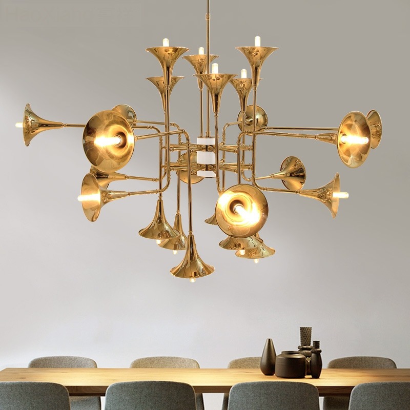 주방 레스토랑 보드 용 북유럽 트럼펫 펜던트 램프 거실 - Interior Design Hall 리뷰 및 가격