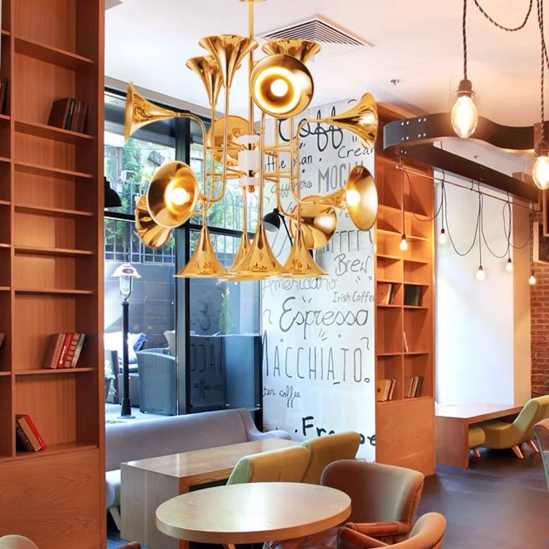 주방 레스토랑 보드 용 북유럽 트럼펫 펜던트 램프 거실 - Interior Design Hall 리뷰 및 가격