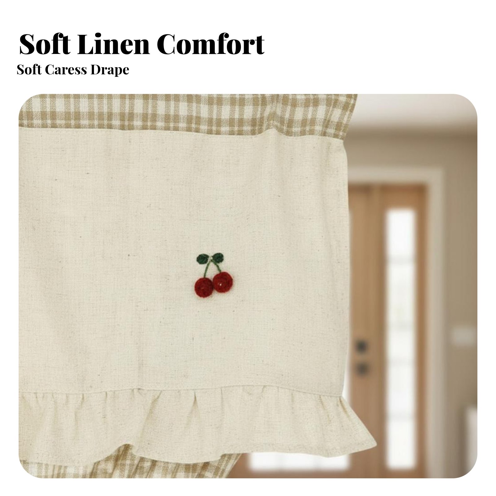 격자무늬 카페 커튼 프라이버시 스크린 체크무늬 카페 커 - Interior Design Of Cafe 리뷰 및 가격